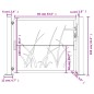 vidaXL Gartentor 105x105 cm Cortenstahl Gras-Design vidaXL Gartentor 105x105 cm Cortenstahl Gras-Design