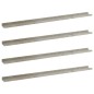 vidaXL Wandregale 4 Stk. Betongrau 115x9x3 cm vidaXL Wandregale 4 Stk. Betongrau 115x9x3 cm