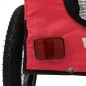 vidaXL Fahrradanhänger Hunde Rot und Schwarz Oxford-Gewebe & Eisen vidaXL Fahrradanhänger Hunde Rot und Schwarz Oxford-Gewebe & Eisen