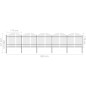 vidaXL Gartenzaun mit Speerspitzen Stahl (1,5 - 1,75) x 8,5 m Schwarz vidaXL Gartenzaun mit Speerspitzen Stahl (1,5 - 1,75) x 8,5 m Schwarz