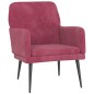 vidaXL Sessel Weinrot 62x79x79 cm Samt vidaXL Sessel Weinrot 62x79x79 cm Samt