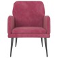 vidaXL Sessel Weinrot 62x79x79 cm Samt vidaXL Sessel Weinrot 62x79x79 cm Samt