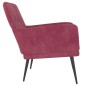vidaXL Sessel Weinrot 62x79x79 cm Samt vidaXL Sessel Weinrot 62x79x79 cm Samt