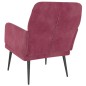vidaXL Sessel Weinrot 62x79x79 cm Samt vidaXL Sessel Weinrot 62x79x79 cm Samt