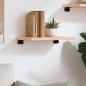 vidaXL Wandregal 40x20x2 cm Massivholz Eiche Unbehandelt vidaXL Wandregal 40x20x2 cm Massivholz Eiche Unbehandelt