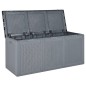 vidaXL Gartenbox Grau PP Rattan 270 L vidaXL Gartenbox Grau PP Rattan 270 L