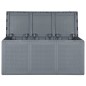 vidaXL Gartenbox Grau PP Rattan 270 L vidaXL Gartenbox Grau PP Rattan 270 L