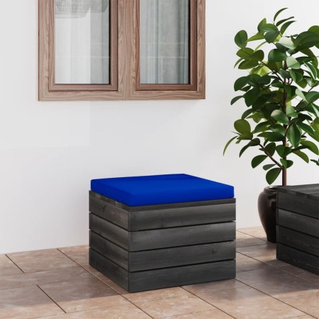 vidaXL Garten-Paletten-Hocker mit Sitzkissen Kiefernholz