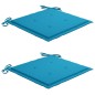 vidaXL Klappbare Gartenstühle 2 Stk. mit Kissen Bambus vidaXL Klappbare Gartenstühle 2 Stk. mit Kissen Bambus