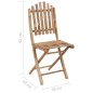 vidaXL Klappbare Gartenstühle 2 Stk. mit Kissen Bambus vidaXL Klappbare Gartenstühle 2 Stk. mit Kissen Bambus