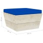 vidaXL Garten-Paletten-Hocker mit Kissen Imprägniertes Fichtenholz vidaXL Garten-Paletten-Hocker mit Kissen Imprägniertes Fichtenholz