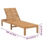 vidaXL Sonnenliegen 2 Stk. Massivholz Teak vidaXL Sonnenliegen 2 Stk. Massivholz Teak