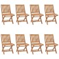 Klappbare Gartenstühle mit Kissen 8 Stk. Massivholz Teak Klappbare Gartenstühle mit Kissen 8 Stk. Massivholz Teak