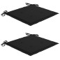 vidaXL Klappbare Gartenstühle 2 Stk. mit Sitzkissen Massivholz Akazie vidaXL Klappbare Gartenstühle 2 Stk. mit Sitzkissen Massivholz Akazie