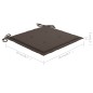 vidaXL Schaukelstuhl mit Taupe Kissen Massivholz Teak vidaXL Schaukelstuhl mit Taupe Kissen Massivholz Teak