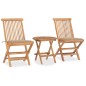 vidaXL 3-tlg. Garten-Essgruppe mit Kissen Klappbar Massivholz Teak vidaXL 3-tlg. Garten-Essgruppe mit Kissen Klappbar Massivholz Teak