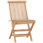 vidaXL 3-tlg. Garten-Essgruppe mit Kissen Klappbar Massivholz Teak vidaXL 3-tlg. Garten-Essgruppe mit Kissen Klappbar Massivholz Teak