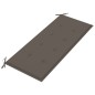 vidaXL Stapelbare Gartenbank mit Auflage 128,5 cm Massivholz Teak vidaXL Stapelbare Gartenbank mit Auflage 128,5 cm Massivholz Teak