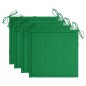 Stapelbare Gartenstühle mit Kissen 4 Stk. Massivholz Teak Stapelbare Gartenstühle mit Kissen 4 Stk. Massivholz Teak