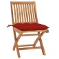 vidaXL Klappbare Gartenstühle mit Kissen 4 Stk. Massivholz Teak vidaXL Klappbare Gartenstühle mit Kissen 4 Stk. Massivholz Teak
