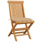 vidaXL Gartenstühle mit Beige Kissen 4 Stk. Massivholz Teak vidaXL Gartenstühle mit Beige Kissen 4 Stk. Massivholz Teak