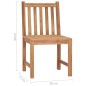 vidaXL Gartenstühle 2 Stk. mit Kissen Massivholz Teak vidaXL Gartenstühle 2 Stk. mit Kissen Massivholz Teak
