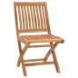 vidaXL Gartenstühle 2 Stk. mit Schwarzen Kissen Massivholz Teak vidaXL Gartenstühle 2 Stk. mit Schwarzen Kissen Massivholz Teak