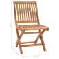vidaXL Gartenstühle 2 Stk. mit Schwarzen Kissen Massivholz Teak vidaXL Gartenstühle 2 Stk. mit Schwarzen Kissen Massivholz Teak
