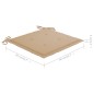 vidaXL Gartenstühle 2 Stk. mit Kissen Massivholz Teak vidaXL Gartenstühle 2 Stk. mit Kissen Massivholz Teak