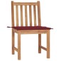 vidaXL Gartenstühle 2 Stk. mit Kissen Massivholz Teak vidaXL Gartenstühle 2 Stk. mit Kissen Massivholz Teak