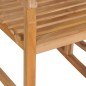 vidaXL Schaukelstuhl mit Schwarzem Kissen Massivholz Teak vidaXL Schaukelstuhl mit Schwarzem Kissen Massivholz Teak