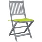 vidaXL Klappbare Gartenstühle 6 Stk. mit Sitzkissen Massivholz Akazie vidaXL Klappbare Gartenstühle 6 Stk. mit Sitzkissen Massivholz Akazie