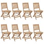 vidaXL Klappbare Gartenstühle 8 Stk. mit Kissen Massivholz Akazie vidaXL Klappbare Gartenstühle 8 Stk. mit Kissen Massivholz Akazie