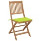 vidaXL Klappbare Gartenstühle 8 Stk. mit Kissen Massivholz Akazie vidaXL Klappbare Gartenstühle 8 Stk. mit Kissen Massivholz Akazie