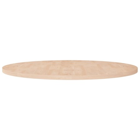 vidaXL Runde Tischplatte Ø90x2,5 cm Unbehandeltes Massivholz Eiche