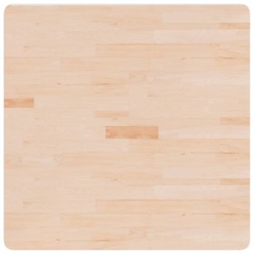 vidaXL Tischplatte Quadratisch 80x80x4 cm Eichenholz Unbehandelt