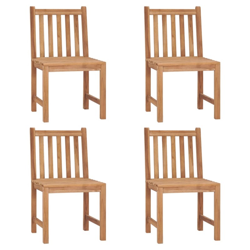 vidaXL Gartenstühle 4 Stk. Massivholz Teak vidaXL Gartenstühle 4 Stk. Massivholz Teak