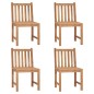 vidaXL Gartenstühle 4 Stk. Massivholz Teak vidaXL Gartenstühle 4 Stk. Massivholz Teak