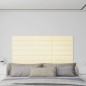 vidaXL Wandpaneele 12 Stk. Creme 60x15 cm Kunstleder 1,08 m² vidaXL Wandpaneele 12 Stk. Creme 60x15 cm Kunstleder 1,08 m²