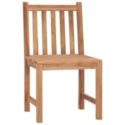 vidaXL Gartenstühle 4 Stk. Massivholz Teak 