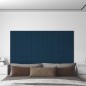 vidaXL Wandpaneele 12 Stk. Blau 60x15 cm Samt 1,08 m² vidaXL Wandpaneele 12 Stk. Blau 60x15 cm Samt 1,08 m²