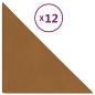 vidaXL Wandpaneele 12 Stk. Braun 30x30 cm Samt 0,54 m² vidaXL Wandpaneele 12 Stk. Braun 30x30 cm Samt 0,54 m²