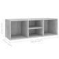 vidaXL Schuhbank Betongrau 105x35x35 cm Holzwerkstoff vidaXL Schuhbank Betongrau 105x35x35 cm Holzwerkstoff