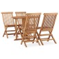 vidaXL 5-tlg. Garten-Essgruppe Klappbar Massivholz Teak vidaXL 5-tlg. Garten-Essgruppe Klappbar Massivholz Teak