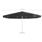 vidaXL Ersatzbezug für Sonnenschirm Schwarz 500 cm vidaXL Ersatzbezug für Sonnenschirm Schwarz 500 cm