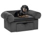 vidaXL Hundesofa mit Schublade Dunkelgrau 75x50x38 cm Plüsch vidaXL Hundesofa mit Schublade Dunkelgrau 75x50x38 cm Plüsch