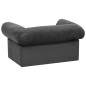 vidaXL Hundesofa mit Schublade Dunkelgrau 75x50x38 cm Plüsch vidaXL Hundesofa mit Schublade Dunkelgrau 75x50x38 cm Plüsch