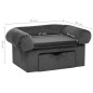 vidaXL Hundesofa mit Schublade Dunkelgrau 75x50x38 cm Plüsch vidaXL Hundesofa mit Schublade Dunkelgrau 75x50x38 cm Plüsch