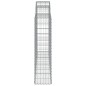 vidaXL Gabionen mit Hochbogen 25Stk. 200x30x120/140cm Verzinktes Eisen vidaXL Gabionen mit Hochbogen 25Stk. 200x30x120/140cm Verzinktes Eisen