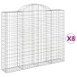 vidaXL Gabionen mit Hochbogen 8 Stk. 200x30x160/180cm Verzinktes Eisen vidaXL Gabionen mit Hochbogen 8 Stk. 200x30x160/180cm Verzinktes Eisen